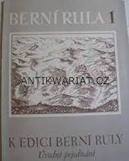 BERNÍ RULA 1 K EDICI BERNÍ RULY ruly berní edici k rula 1 berní Zzzp13 26-10-11 - ANTIKVARIAT KNIHY PRODEJ CENNÝCH KNIH DÁRKY KNIHY ANTIKVARIAT