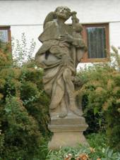 Statue of Saint Roch (Boskovice).JPG