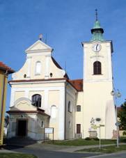 Kostel sv. Jana K�titele a sv. V�clava na n�m�st�