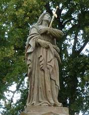 Podol� (Brno-venkov), socha Panny Marie Sedmibolestn� 1.JPG