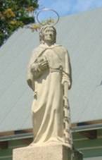Dolní Adršpach-plastika sv. Vavřince