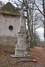 KÅ™ÃÅ¾ se sochou Krista v MartÃnkovicÃch