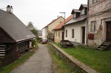 Jewish street in Devkov, Chrudim District.JPG