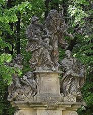 Souso svat Anny u cesty do Jankovic. Barokn pskovcov souso z r. 1752 od O. Zahnera.