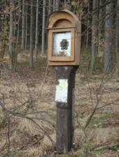 Velk jezd-dubov sloup sv.Isidora z r.1751 na star cest do Star Vody