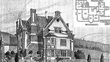 Nvrh pdorysu prvnho patra vily.