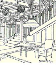 Interir - zleva na nkresu, vpravo: v realit.