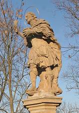 Sloup se sochou sv. Donta