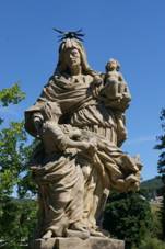 Vyssi Brod CZ statue of St Anne with Madonna and Child.jpg