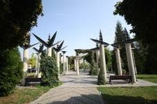 Columns in Park Trilobit in Kladno, Kladno District.jpg