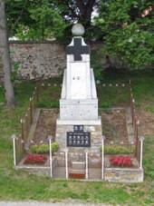 World Wars victim memorial in Biskupice, Teb District.JPG
