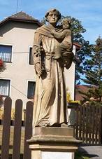 Socha sv. AntonÃna PaduÃ¡nskÃho (Brzice) 01.jpg
