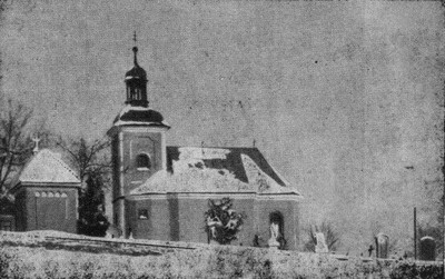 kaple sv. K��e na h�bitov� v Horn� Blatn� roku 1936
