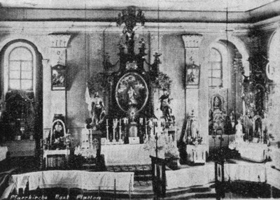 interi�r kostela sv. Vav�ince v dob� p�ed rokem 1945