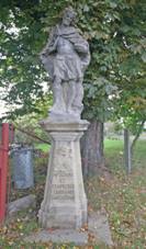 Sloup se sochou sv. Donta