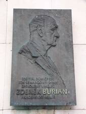 Zdenek Burian memorial plaque.jpg