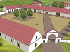 Takto vypad vizualizace hospodskho dvora v Holasovicch.