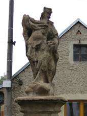 Kolešovice, socha svatého Václava.jpg