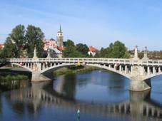 Pohled na Nymburk ze Zlab