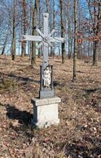 L�ka�ova Lhota, wayside cross west 01.jpg