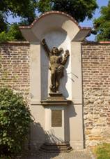 Czech-2013-Prague-Vyehrad-Statue of San Sebastian.jpg