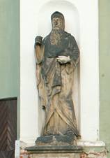 Sochy Cyrila a Metodje z roku 1863 u dve kostela