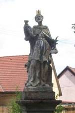 Socha svat Barbory ve Dvorci (Q37267015).jpg