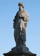 Socha u cesty na Staechovice, Kostelec na Han, okres Prostjov.jpg