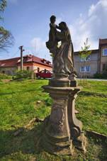 Socha svatho Antonna Padunskho, Plumlov, okres Prostjov.jpg