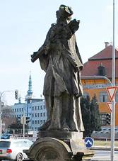 Socha sv. Jana Nepomuckho (Prostjov), Kosteleck, Prostjov.jpg