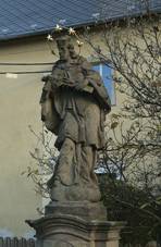 Statue of John of Nepomuk in Sudslava, st nad Orlic District.jpg
