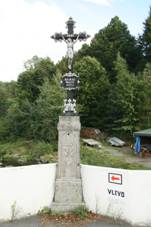 Wayside cross near Sestrou�, Sedl�any, P��bram District.JPG