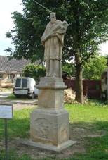 Libo-socha sv. Jana Nepomuckho z 19. stol.