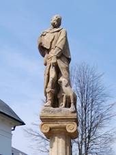 Socha sv. Rocha  (foto: Kamler)