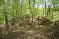 Down part of Lamberk castle near Beznk, Teb District.JPG