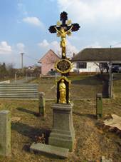 Wayside cross in echoovice, Teb District.JPG