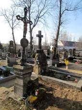Cemetery cross in Stov, Vladislav, Teb District.JPG