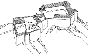 zobrazen hradu ze 16. stolet