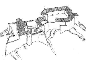 zobrazen hradu ze 17. stolet