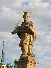 Socha sv. Jana Nepomuck�ho (Hov�z�), n�m., Hov�z�.JPG