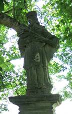 DolnÃ Morava, socha svatÃho Jana NepomuckÃho.jpg