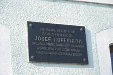 Plaque of Josef Hoffmann in Lukavice, st nad Orlic District.jpg