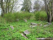 Braec (Bergles) | pozstatky hbitova na Kosteln Hrce - kvten 2010