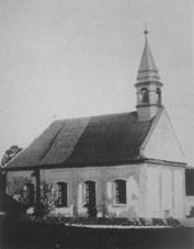 Činov - kostel sv. Martina | kostel sv. Martina v Činově v roce 1926