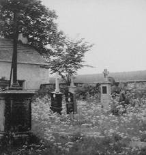 Dlouhá Lomnice (Lang Lammitz) | opuštěný obecní hřbitov v roce 1966 před demolicí