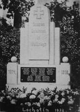 Lochotn - pomnk obtem 1. svtov vlky | 