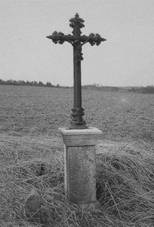 Mirotice - Tschebaský kříž | Tschebaský kříž u Mirotic v době před rokem 1993