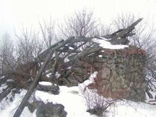 Radoov - kaple | pozstatky kaple u zanikl samoty Waldhaus v roce 2004