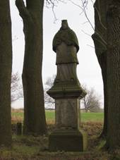 Skipov - socha sv. Jana Nepomuckho | socha sv. Jana Nepomuckho - listopad 2009