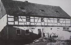 Dlouhá (Langgrün) | hrázděný dům čp. 28 Franze Müllera před rokem 1945